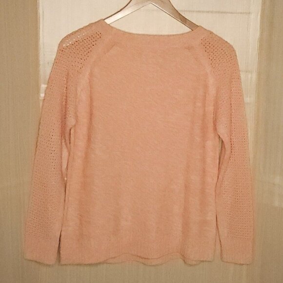 St. John's Bay Orange Cable Knit Sweater Large - Picture 2 of 6